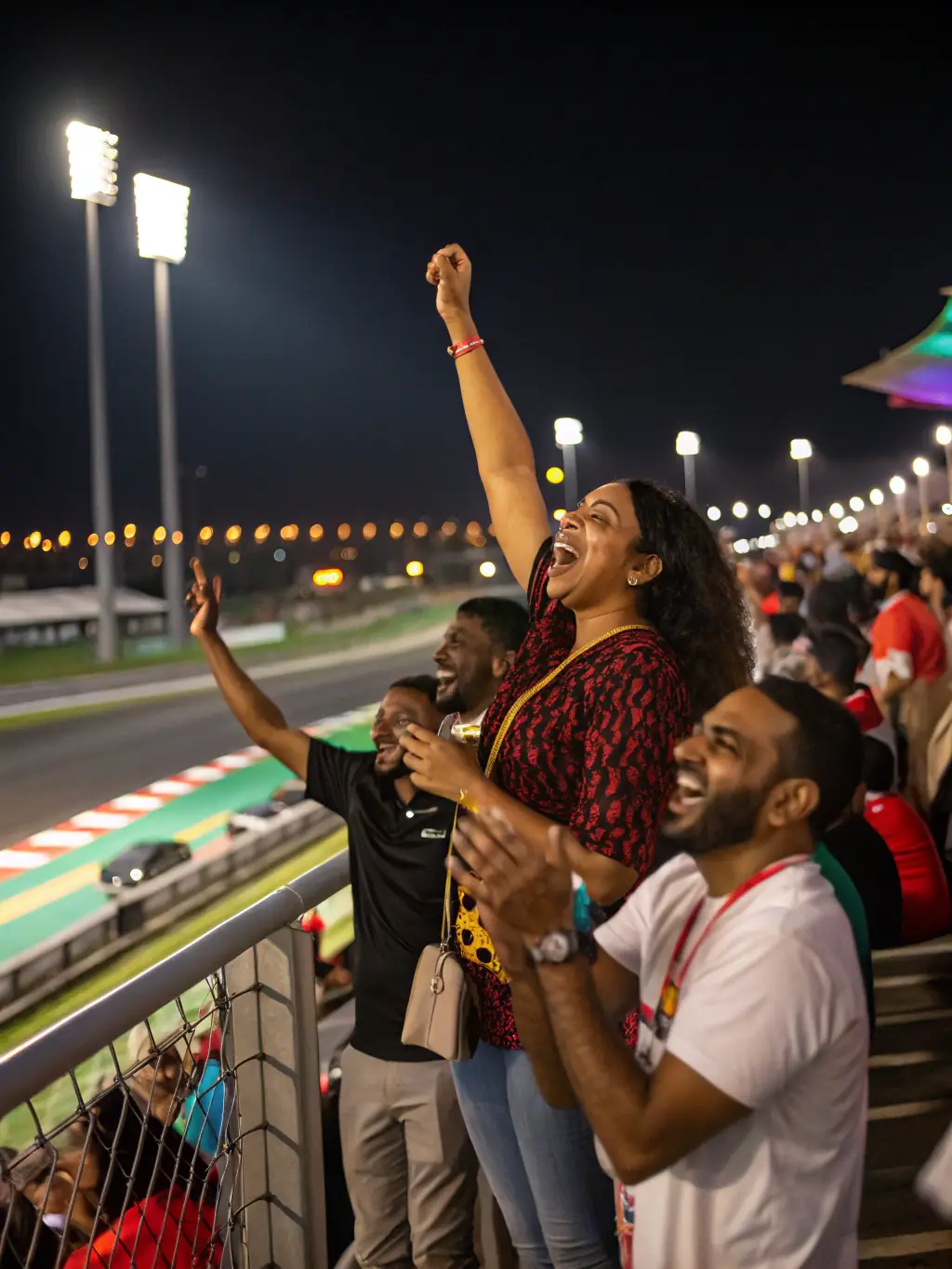 A diverse group of people participating in a motorsports event, with various vehicles and activities taking place, emphasizing the inclusive nature of ASSOCIATION TEAM RACING AURILLACOIS.